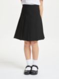 John Lewis Girls' Adjustable Waist Panel Pleated School Skirt