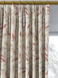 John Lewis Langley Leaf Weave Pair Lined Pencil Pleat Curtains