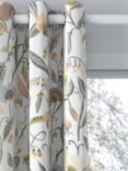 John Lewis Pea Blossom Print Pair Blackout/Thermal Lined Eyelet Curtains, Multi