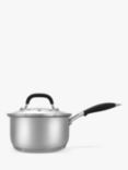 John Lewis 'The Pan' Stainless Steel Saucepan with Glass Lid