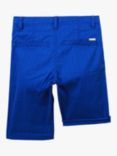 HUGO BOSS Kids' Logo Cotton Twill Bermuda Shorts, Pale Blue