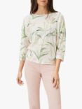 Phase Eight Inna Floral Top, White