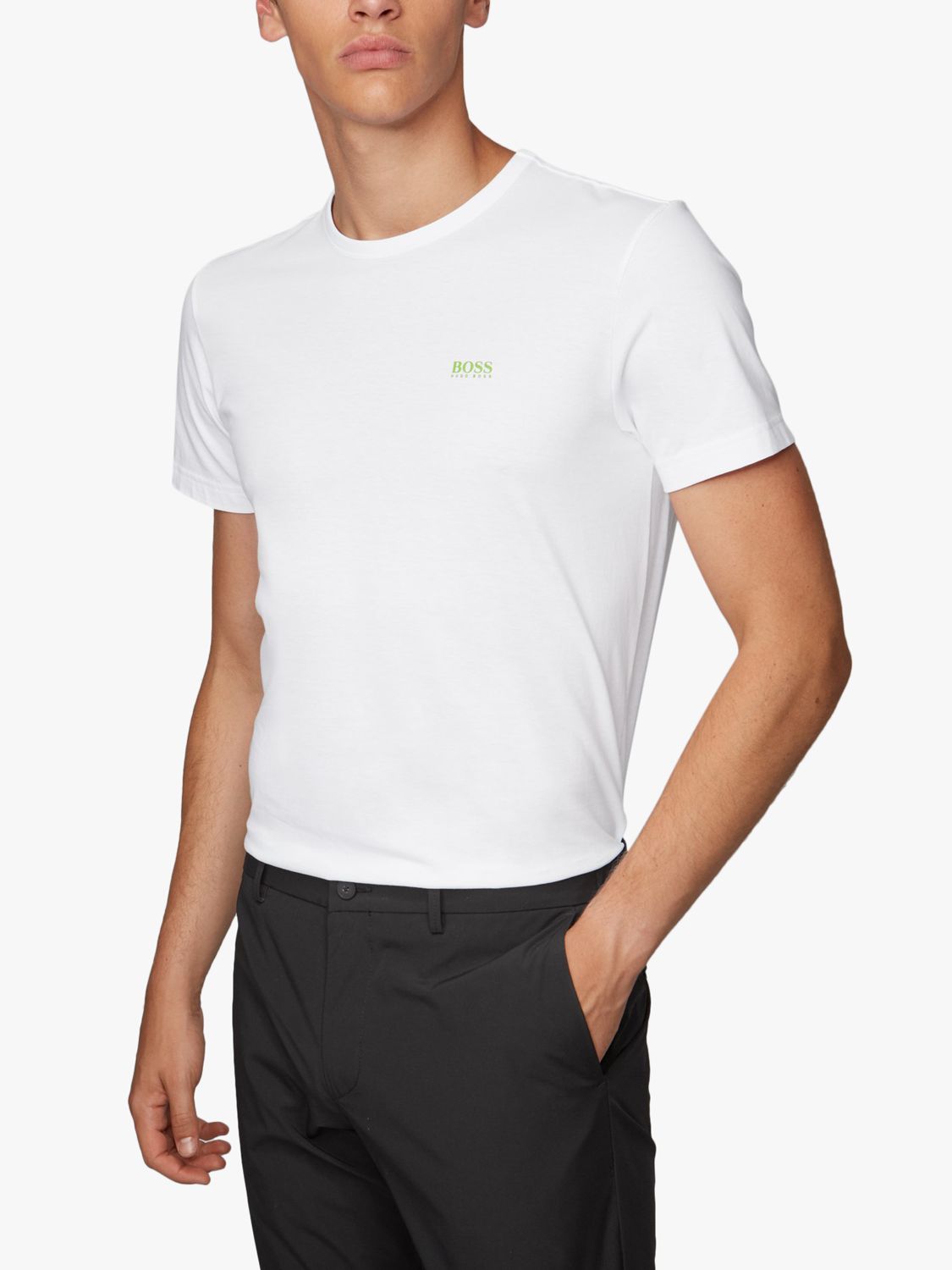 BOSS Short Sleeve Logo T-Shirt, White ...