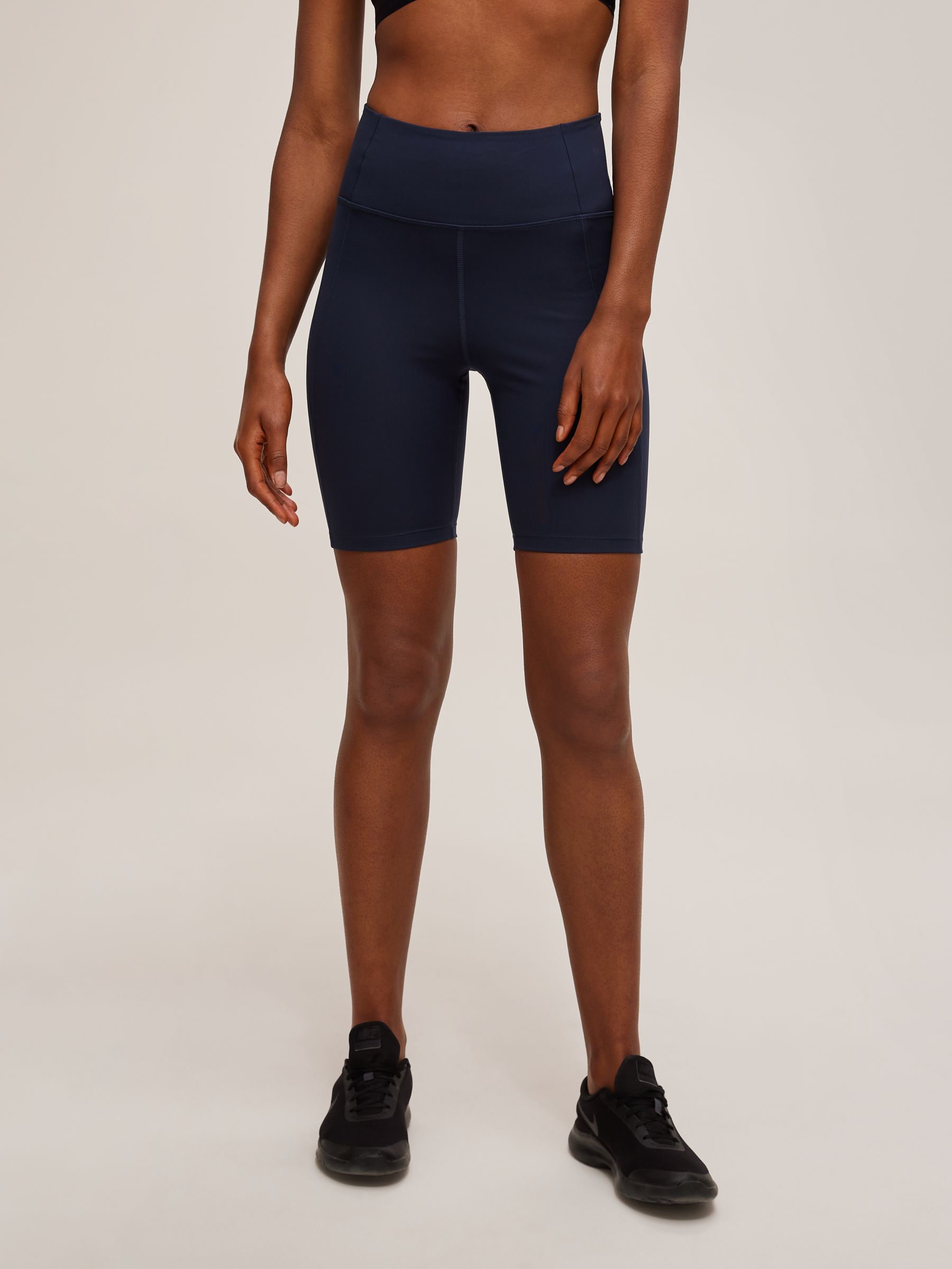 Girlfriend Collective High Rise Bike Shorts, Midnight at John Lewis &  Partners