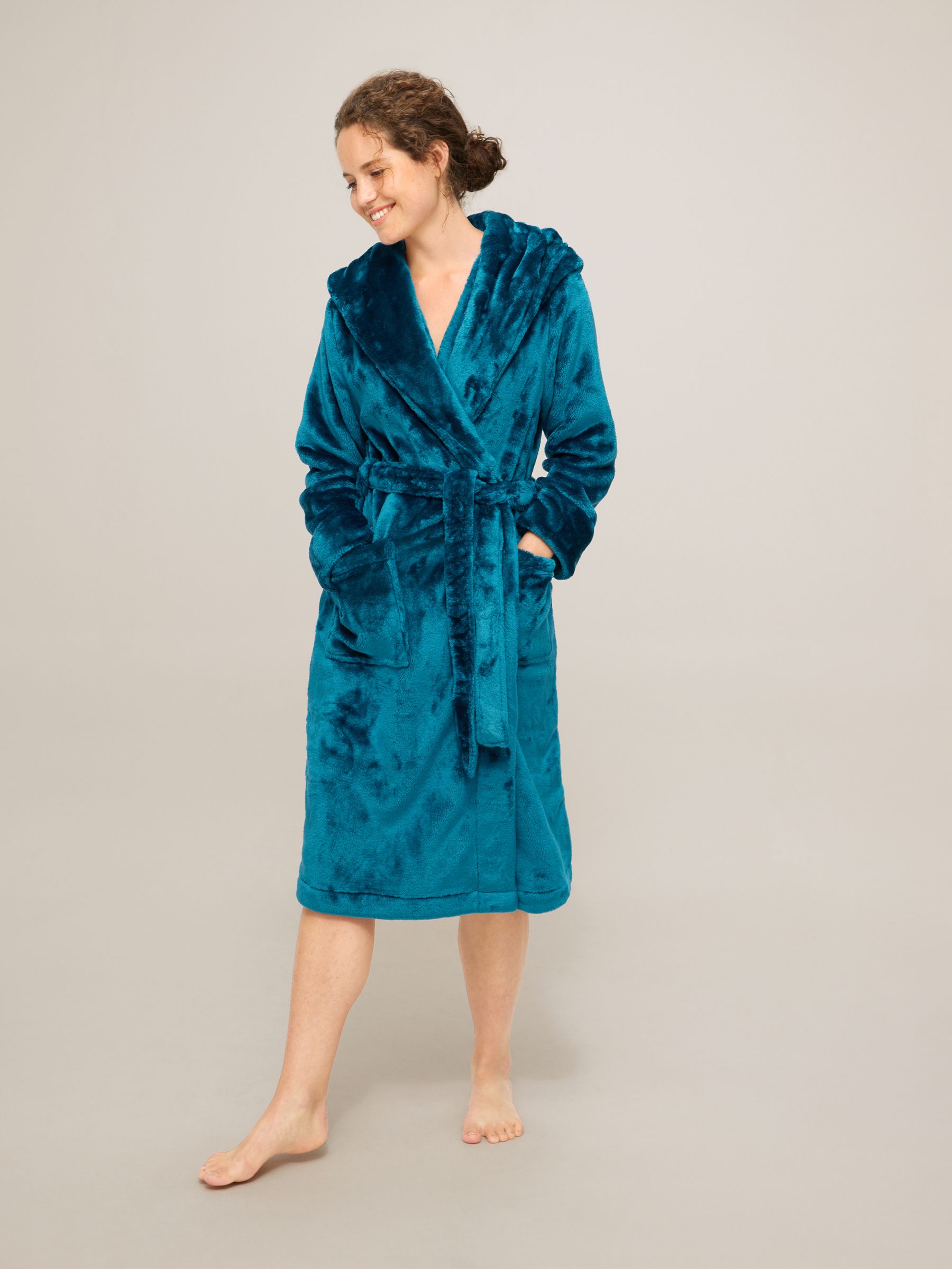 Marks & Spencer Womens Jacquard Embossed New M&S Fleece Dressing Gown Free P&P