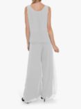 Gina Bacconi Double Layer Chiffon Cami Top, Silver Mist