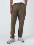 John Lewis ANYDAY Relaxed Fit Ripstop Stretch Cotton Ankle Trousers, Khaki