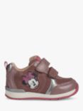 Geox Kids' Rishon Minnie Mouse Pre-Walker Riptape Trainers