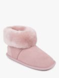 Just Sheepskin Albery Suede Slipper Boots, Pink
