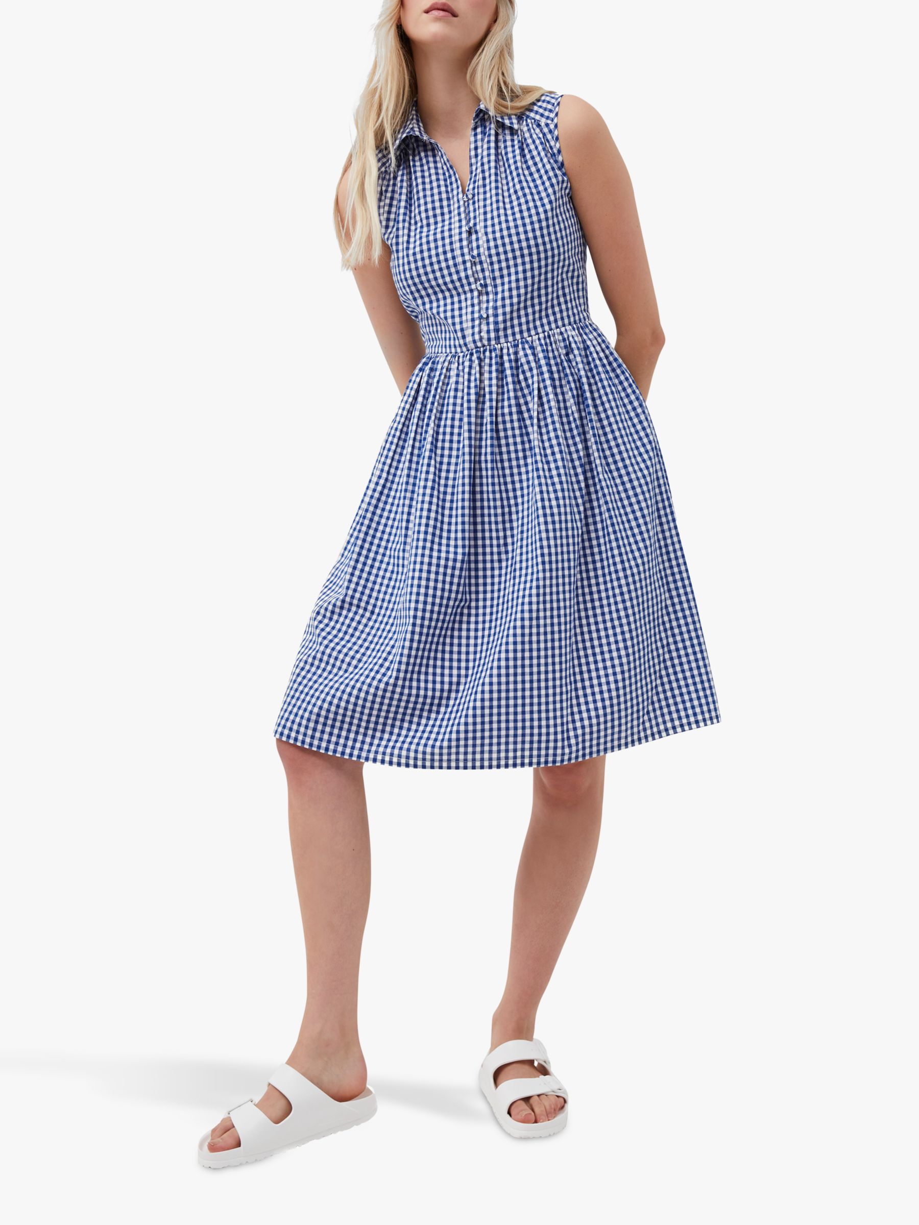 French Connection Reta Gingham Flared ...