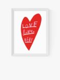 EAST END PRINTS Katy Edelsten 'Love Lives Here' Framed Print