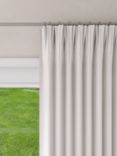 John Lewis Textured Weave Recycled Polyester Thermal Lined Pencil Pleat Door Curtain, Cream