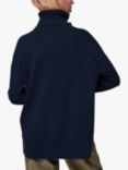 Whistles Cashmere Roll Neck Jumper, Navy