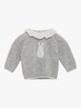 Trotters Lapinou Baby Bunny Cashmere Blend Jumper, Grey