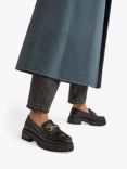 Dune Gallagher Flatform Leather Loafers