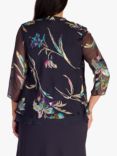 Chesca Devoree Floral Silk Blend Shrug