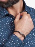 Simon Carter Newquay Men's Braided Leather Bracelet
