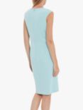 Gina Bacconi Inona Moss Crepe Dress, Ice Blue