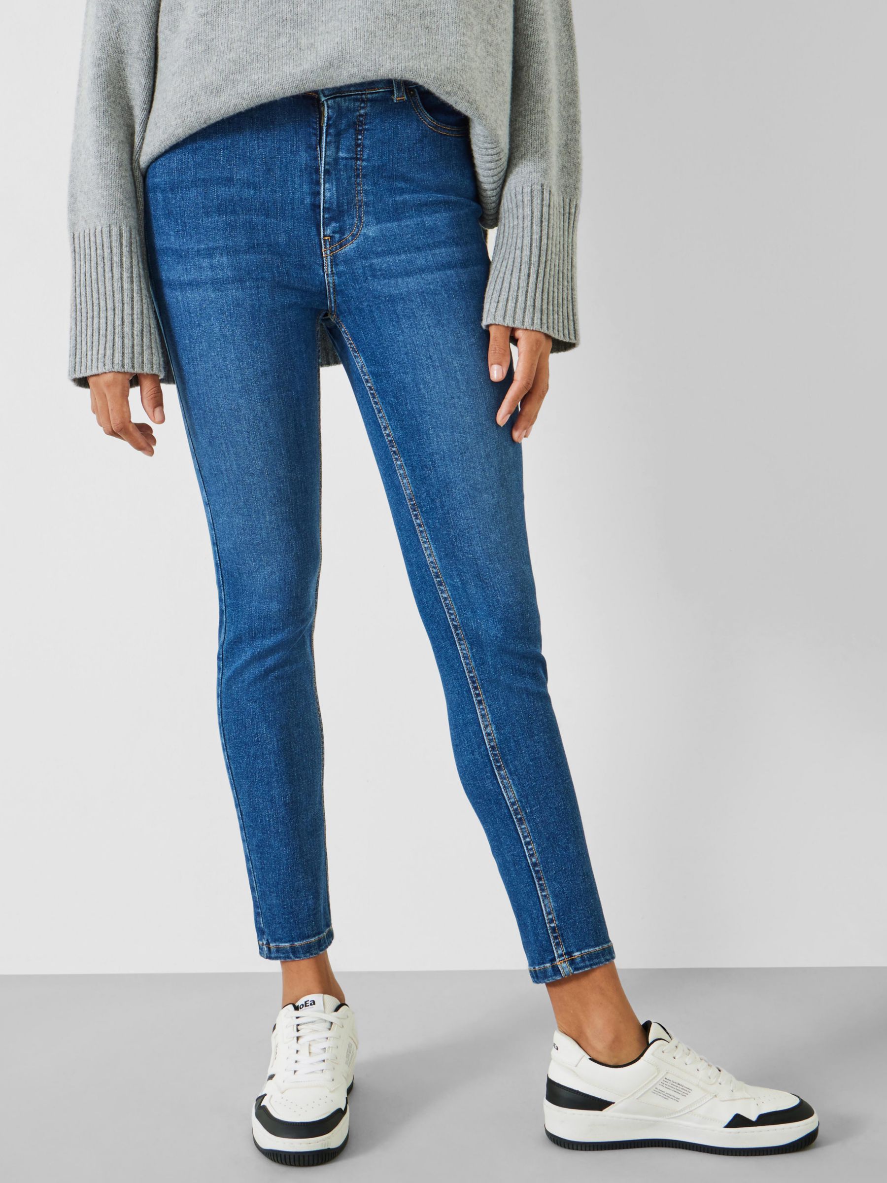 HUSH Erin Skinny Jeans, Blue Authentic at John Lewis & Partners