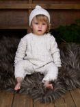 The Little Tailor Baby Two Piece Romper & Hat Set