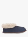 Celtic & Co. Sheepskin Soft Sole Bootee Slippers, Blue Iris