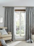 Laura Ashley Pussy Willow Pair Lined Pencil Pleat Curtains