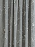 Laura Ashley Pussy Willow Pair Lined Pencil Pleat Curtains, Steel