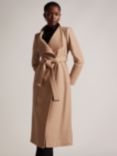 Ted Baker Rosell Wool and Cashmere Blend Long Coat, Camel