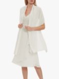 Gina Bacconi Farrah Lace Bodice Chiffon Dress, Off White