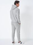 Crew Clothing Crossed Oars Cotton Blend Hoodie, Mid Grey