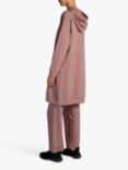 Aab Modest Mid Length Hoodie, Taupe