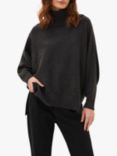 Phase Eight Palmer Roll Neck Jumper, Charcoal