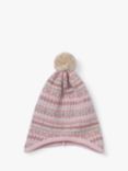 Trotters Baby Fair Isle Cashmere Blend Hat, Pink