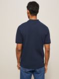 John Lewis Supima Cotton Jersey Polo Shirt, Navy