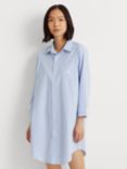 Lauren Ralph Lauren Stripe Cotton Poplin Nightshirt