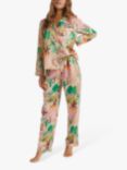 Playful Promises Alja Horvat Abstract Print Satin Pyjama Bottoms, Multi