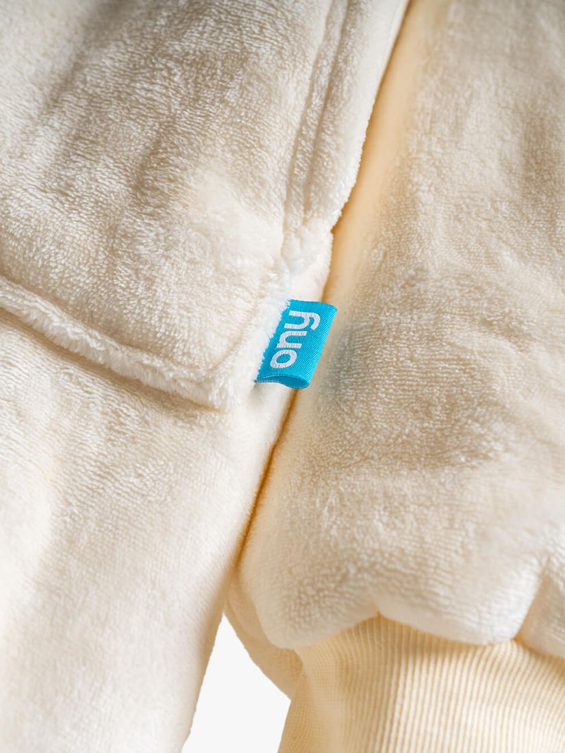 Ony Original Oversized Hooded Blanket, Cream/White