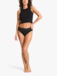 Modibodi Sensual High Waist Bikini Light to Moderate Absorbency Knickers, Black