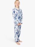 Cyberjammies Kids' Ellie Leopard Print Pyjama Set, Blue/Multi, Blue/Multi