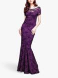 HotSquash Long Lace Maxi Dress, Purple