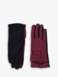 HotSquash Check Print Gloves, Red/Multi