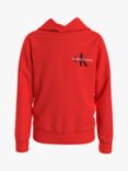 Calvin Klein Kids' Chest Logo Hoodie, Flaming Chilli