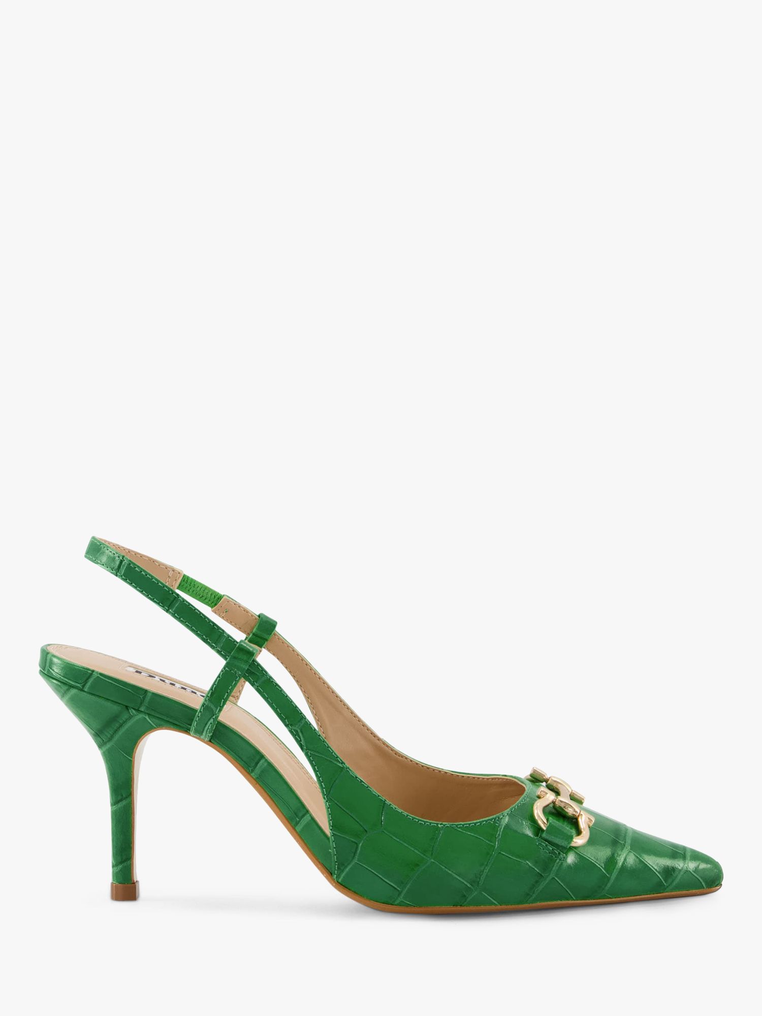 Dune Click Leather Slingback Court ...