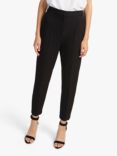 French Connection Fino Glass Stretch Slim Trousers, Black
