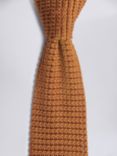 Moss Knitted Silk Tie, Bronze