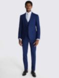 Moss Slim Fit Slub Suit Jacket, Blue