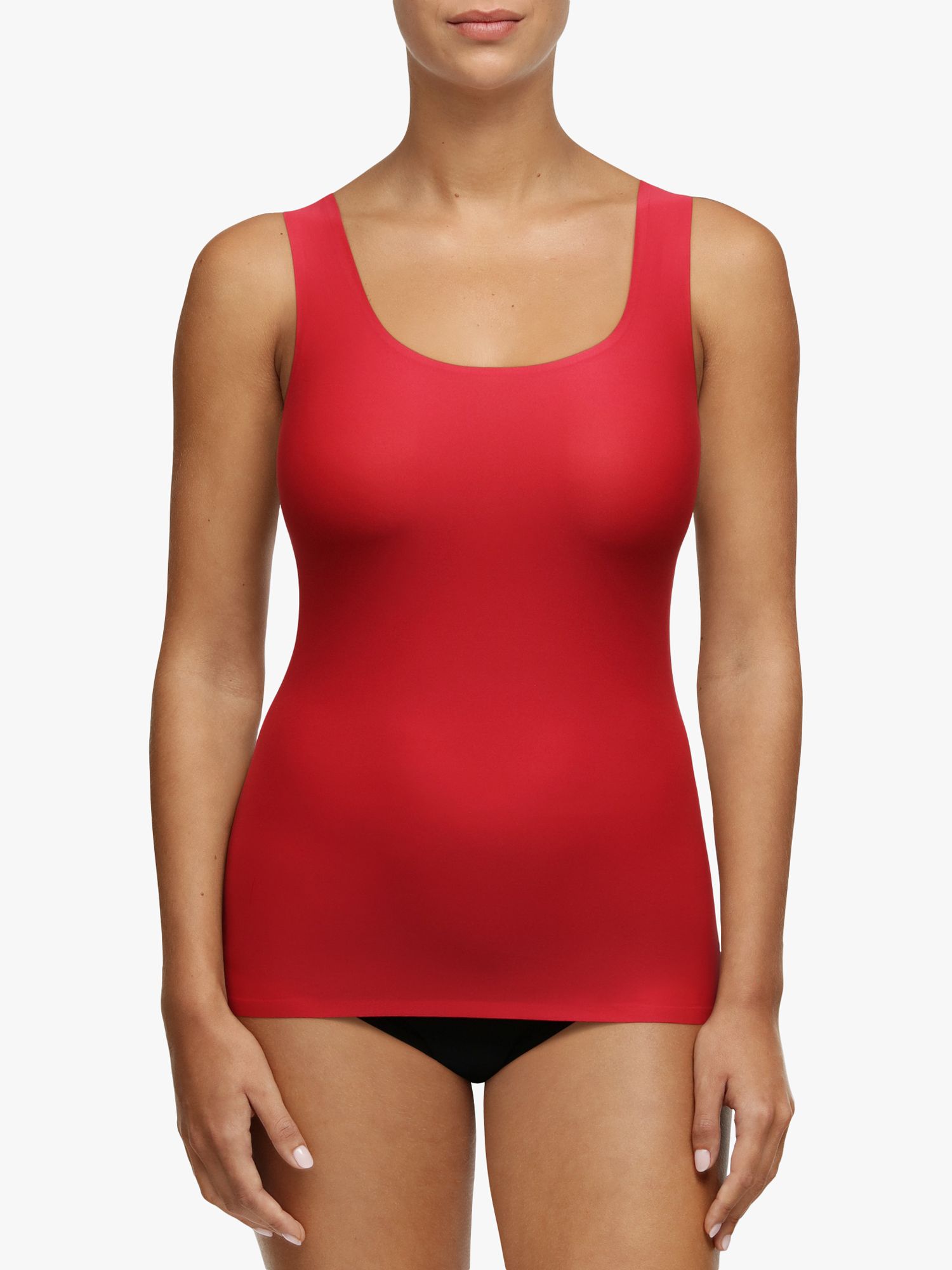 Chantelle Soft Stretch Vest, Poppy Red at John Lewis & Partners