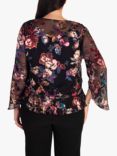 chesca Floral Devoree Shrug, Black/Multi