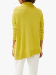 Phase Eight Maltia Asymmetric Cowl Neck Jumper, Lime