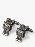 Simon Carter Robot Cufflinks, Gunmetal